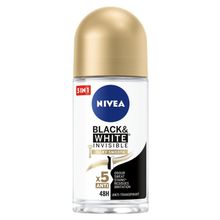 Foto van Nivea Deodorant black & white smooth roller