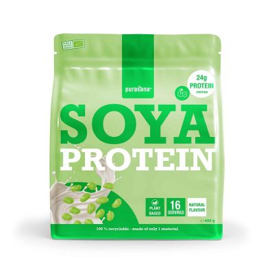 Purasana Plant protein soja natuurlijk bio 400 gram - Overige producten