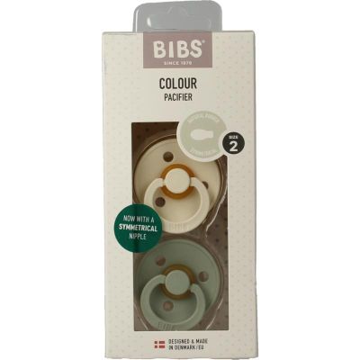 Bibs Fospeen symmetrisch maat 2 ivory/sage