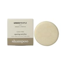Foto van Green People Shampoo bar scent free repairing anti frizz