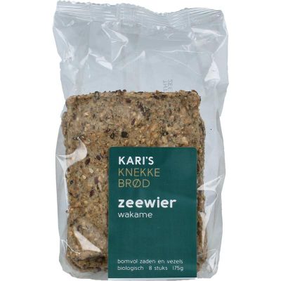 Kari's Crackers Knekkebrod zeewier bio Kari's Crackers Knekkebrod zeewier bio 175 gram - Voeding
