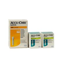 Foto van Accu Chek Instant 100 teststrips + 200 softclix