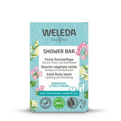 Weleda Shower bar geranium + litsea cubeba