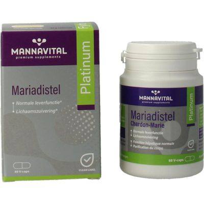 Mannavital Mariadistel platinum 60 vegicaps - Fytotherapie