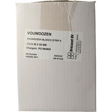 Blockland Vouwdoos blanko strip A 112 x 20 x 50 mm Foto van Blockland Vouwdoos blanko strip A 112 x 20 x 50 mm