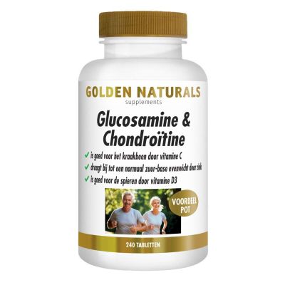 Golden Naturals Glucosamine Plus 240 tabletten - Glucosaminen chondroitine MSM