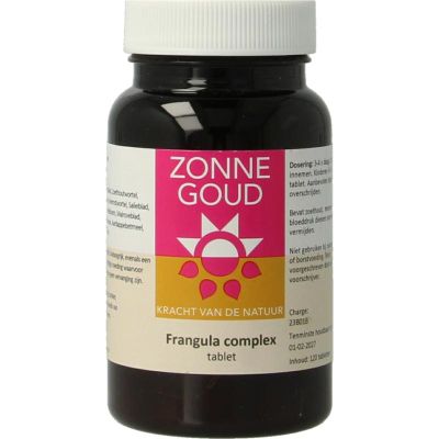 Zonnegoud Frangula complex 120 tabletten - Fytotherapie