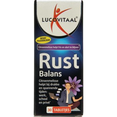 Lucovitaal Rust balans 30 tabletten - Overige vitaminen/mineralen