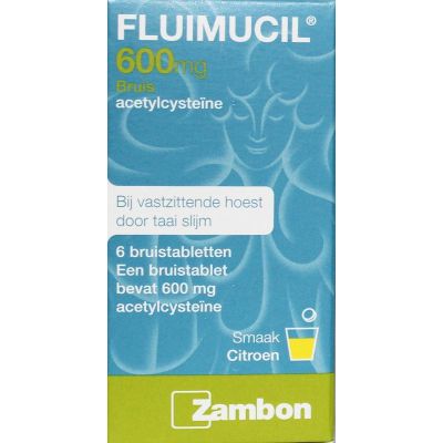 Fluimucil 600 mg Fluimucil 600 mg 6 bruistabletten - Hoest