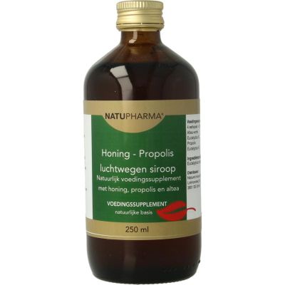 Natupharma Honing luchtwegensiroop 250 Milliliter - Overig luchtwegen