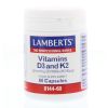 Afbeelding van Lamberts Vitamine D3 25 mcg + K2 90 mcg