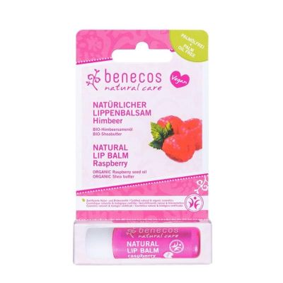 Benecos Natural vegan lipbalm raspberry 7 gram - Lipverzorging