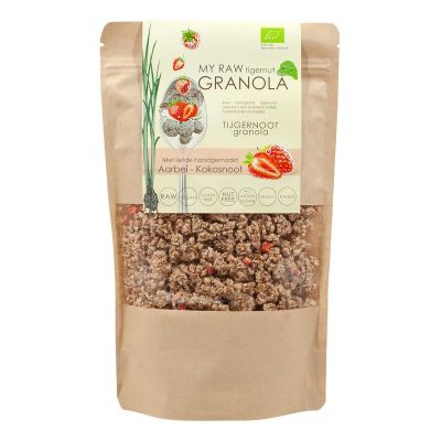 Vitiv Tijgernoot granola aardbei/kokosnoot bio 230 gram - Ontbijtgranen