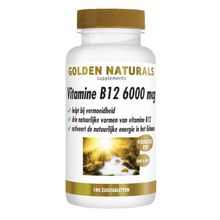 Foto van Golden Naturals Vitamine B12 6000 mcg