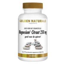 Foto van Golden Naturals Magnesium citraat 250mg