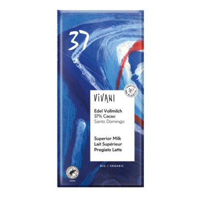Vivani Chocolade melk superieur 37% Santo Domingo bio 100 gram - Snoepgoed