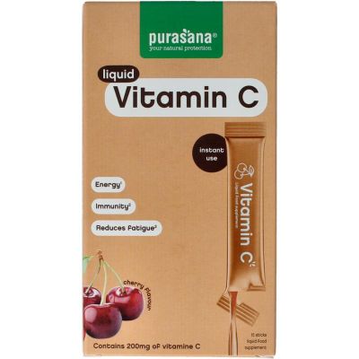 Foto van Purasana Vitamin C liquid gelstick 10ml