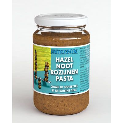 Horizon Hazelnoot rozijnenpasta eko Horizon Hazelnoot rozijnenpasta eko 350 gram - Beleg