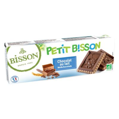 Foto van Petit bisson theebiscuit melkchocolade bio