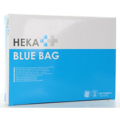 Heka Bluebag stoma afvalzakje 100 stuks - Overige wondverzorging