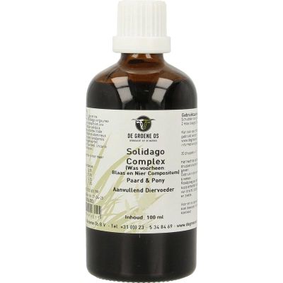 Groene Os Solidago complex paard/pony 100 milliliter - Voedingssupplementen Dieren