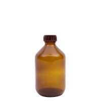 Medicijnfles gedopt bruin 300 ml 28 mm