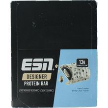 ESN Dark cookie white chocolate bar 45g Foto van ESN Dark cookie white chocolate bar 45g