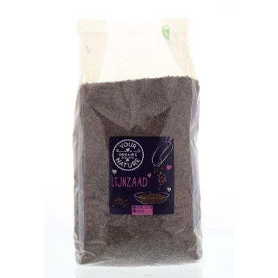 Your Organic Nat Lijnzaad 1 kilogram - Overig reform/levensmiddelen