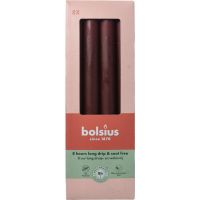 Bolsius Dinerkaarsen 230/20 velvet red