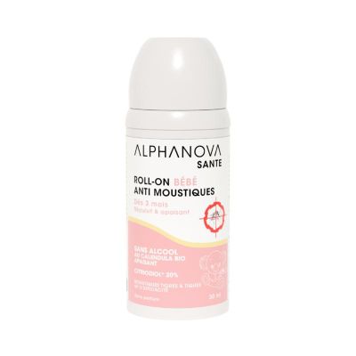Alphanova Baby Baby roll-on anti muggen bio 50 gram - Insectenbeten