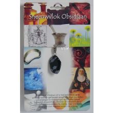 Foto van Hanger gezondheidssteen sneeuwvlok obsidiaan