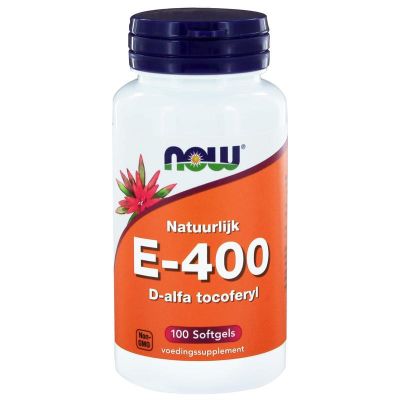 Foto van NOW Vitamine E-400 d-alfa tocoferyl