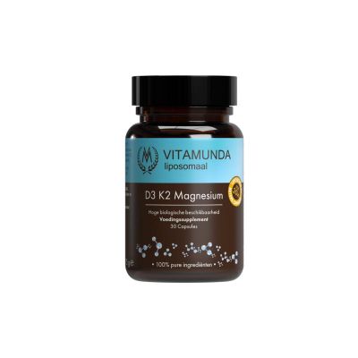 Vitamunda Liposomale magnesium D3 K2 vegan Vitamunda Liposomale magnesium D3 K2 vegan 30 capsules - Overige vitaminen/mineralen