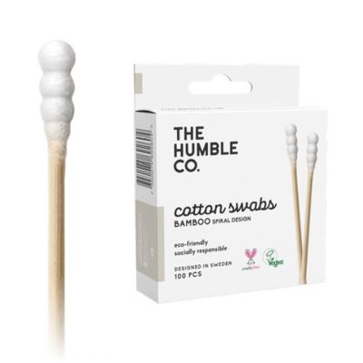 Foto van Humble Brush Wattenstaafjes wit spiraal