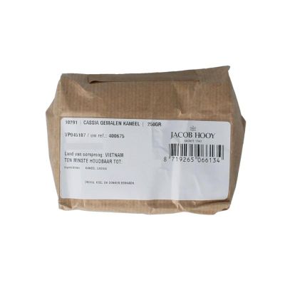 Jacob Hooy Cassia gemalen kaneel 250 gram - Kruiden