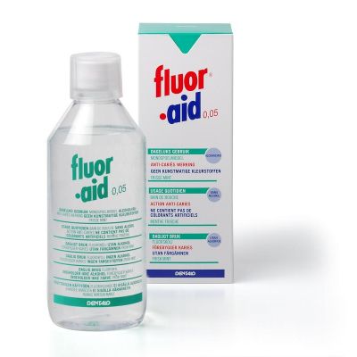 Fluor Aid Mondspoelmiddel 0.05 500 Milliliter - Mondspoeling