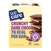 Wecare Bars crunchy dark choco Foto van Wecare Bars crunchy dark choco