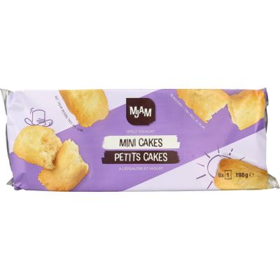 Mjam Mini cakes naturel bio 198 gram - Beleg