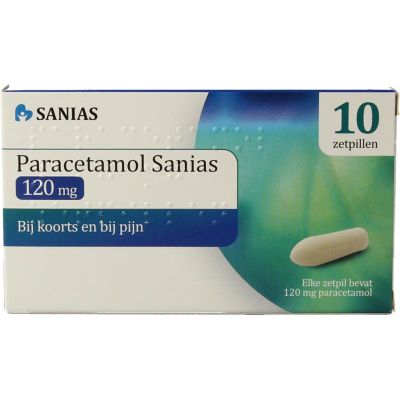 Paracetamol 120 mg 10 zetpillen - Pijnstillers