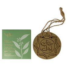 Foto van Najel Aleppo zeep amber oud aroma aan koord