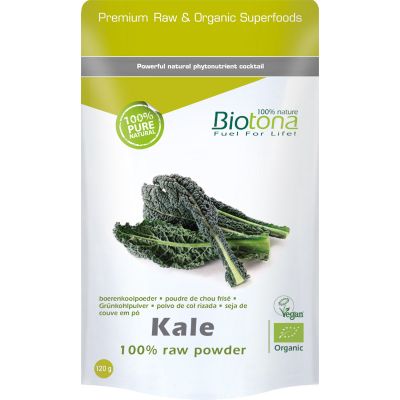 Biotona Kale raw powder bio Biotona Kale raw powder bio 120 gram - Overige producten