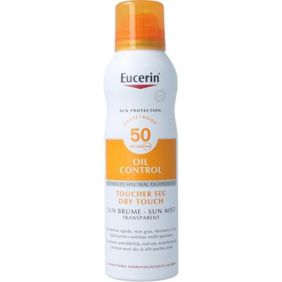 Eucerin Sun oil control sun mist SPF50 200 Milliliter - In de zon