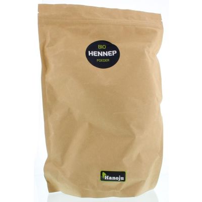 Foto van Hanoju Bio hennep poeder paper bag