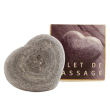 Foto van Aleppo Soap Co Massage hart leisteen zwart