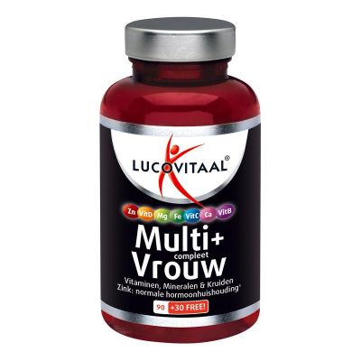 Lucovitaal Multi+ compleet vrouw Lucovitaal Multi+ compleet vrouw 120 tabletten - Vitamine multi