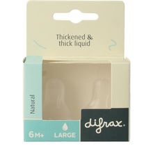 Foto van Difrax Flesspeen large natural