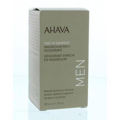 Ahava Men deodorant roll on magnesium rich