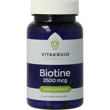 Foto van Vitakruid Biotine 2500 mcg