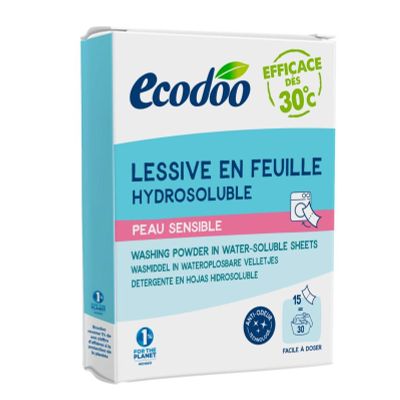 Ecodoo Wasstrips laundry sheets gevoelige huid eco 52 gram - Babyverzorging