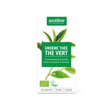 Foto van Purasana Groene thee/the vert vegan bio